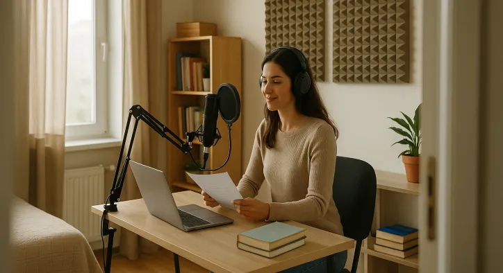 Evde Seslendirme Dersi: Kendi Stüdyonuzda Profesyonel Bir Başlangıç Yapın